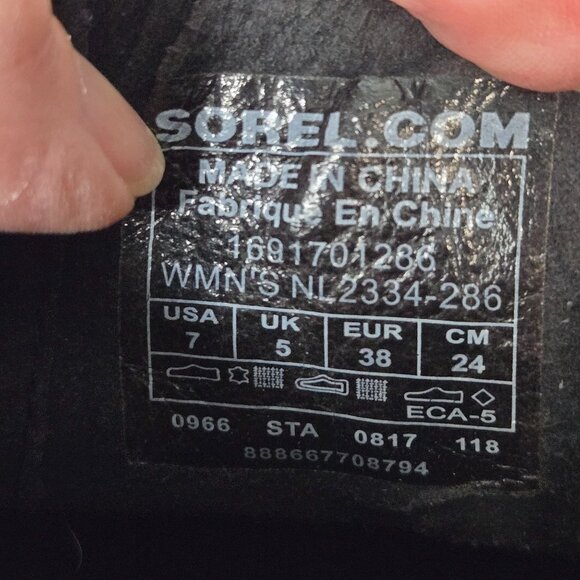 Sorel Size 7 Joan of Arctic Wedge II Chelsea Ankle Boots Brown Leather - Picture 12 of 14